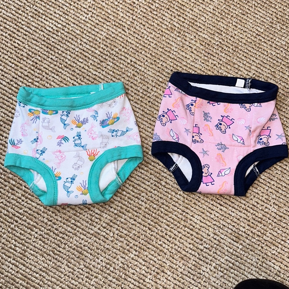 2 - NWOT Peppa Pig 2T training pants